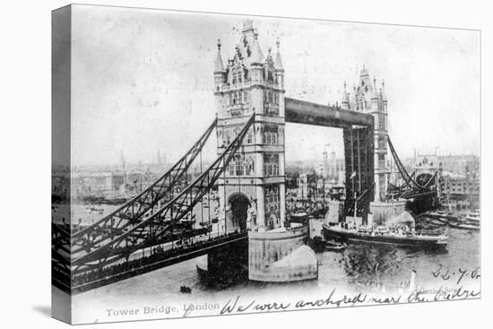 Tower Bridge, London, 1903-Valentine-Stretched Canvas