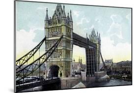 Tower Bridge, London, 20th Century-null-Mounted Giclee Print