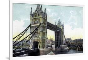 Tower Bridge, London, 20th Century-null-Framed Giclee Print