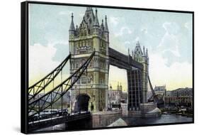 Tower Bridge, London, 20th Century-null-Framed Stretched Canvas