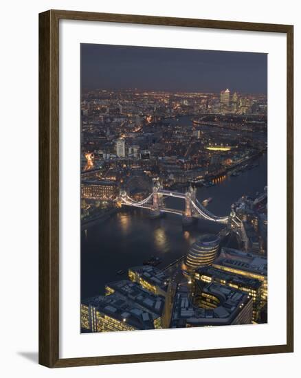 Tower Bridge London At Dusk-Charles Bowman-Framed Photographic Print