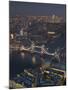 Tower Bridge London At Dusk-Charles Bowman-Mounted Photographic Print