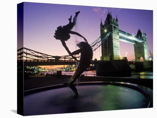 Tower Bridge, London, England, UK-Peter Adams-Stretched Canvas