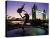 Tower Bridge, London, England, UK-Peter Adams-Stretched Canvas