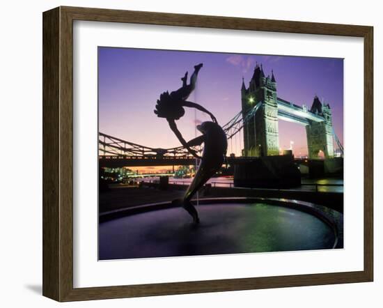 Tower Bridge, London, England, UK-Peter Adams-Framed Premium Photographic Print