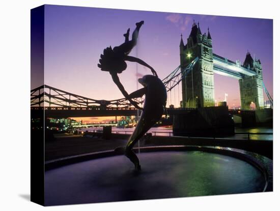 Tower Bridge, London, England, UK-Peter Adams-Stretched Canvas