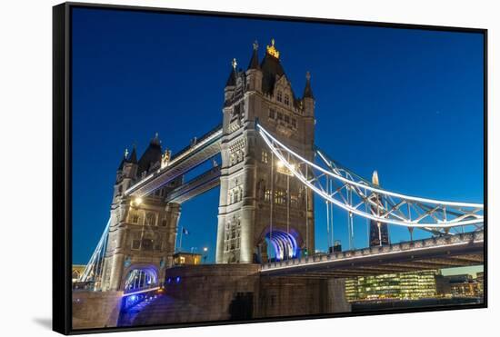 Tower Bridge, London, England, United Kingdom, Europe-John Guidi-Framed Stretched Canvas