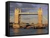 Tower Bridge, London, England, United Kingdom-John Miller-Framed Stretched Canvas