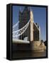 Tower Bridge, London, England-Amanda Hall-Framed Stretched Canvas