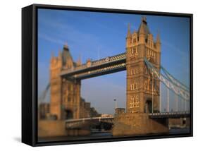 Tower Bridge, London, England-Walter Bibikow-Framed Stretched Canvas