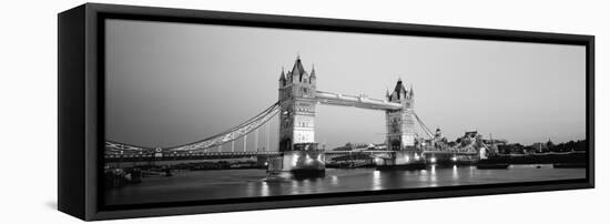 Tower Bridge London England-null-Framed Stretched Canvas