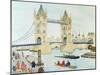 Tower Bridge, London-Gillian Lawson-Mounted Giclee Print