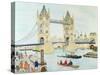 Tower Bridge, London-Gillian Lawson-Stretched Canvas