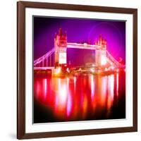 Tower Bridge Night, London-Tosh-Framed Art Print