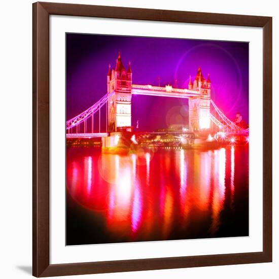 Tower Bridge Night, London-Tosh-Framed Art Print