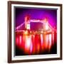 Tower Bridge Night, London-Tosh-Framed Art Print