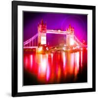 Tower Bridge Night, London-Tosh-Framed Art Print