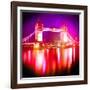 Tower Bridge Night, London-Tosh-Framed Art Print