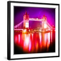 Tower Bridge Night, London-Tosh-Framed Art Print