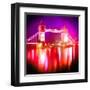 Tower Bridge Night, London-Tosh-Framed Art Print