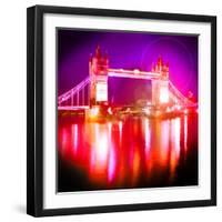 Tower Bridge Night, London-Tosh-Framed Art Print