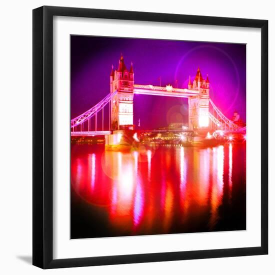 Tower Bridge Night, London-Tosh-Framed Art Print