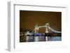 Tower Bridge on the Thames, Brightly Light at Night, London. Uk-Richard Wright-Framed Photographic Print