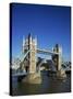 Tower Bridge Open, London, England, United Kingdom-Adina Tovy-Stretched Canvas