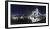 Tower Bridge over the Thames by Night, London, England, Great Britain-Axel Schmies-Framed Photographic Print