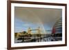 Tower Bridge Rainbow-Charles Bowman-Framed Photographic Print