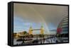 Tower Bridge Rainbow-Charles Bowman-Framed Stretched Canvas