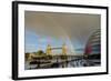 Tower Bridge Rainbow-Charles Bowman-Framed Photographic Print