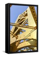 Tower Bridge, Sacramento, California-demerzel21-Framed Stretched Canvas