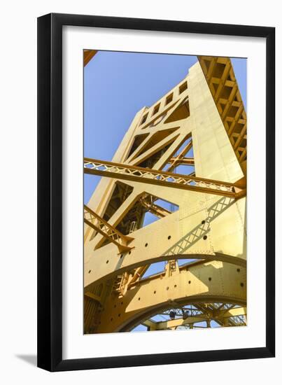 Tower Bridge, Sacramento, California-demerzel21-Framed Premium Photographic Print