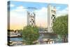Tower Bridge, Sacramento, California-null-Stretched Canvas