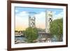 Tower Bridge, Sacramento, California-null-Framed Premium Giclee Print