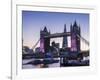 Tower Bridge, Shard and City Hall, London, England, United Kingdom, Europe-Charles Bowman-Framed Photographic Print