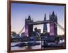 Tower Bridge, Shard and City Hall, London, England, United Kingdom, Europe-Charles Bowman-Framed Photographic Print