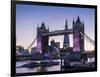 Tower Bridge, Shard and City Hall, London, England, United Kingdom, Europe-Charles Bowman-Framed Photographic Print