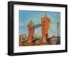 Tower Bridge, Study, 2019 (Oil on Canvas)-Antonia Myatt-Framed Giclee Print