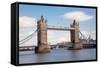 Tower Bridge, Thames River, London, England-null-Framed Stretched Canvas