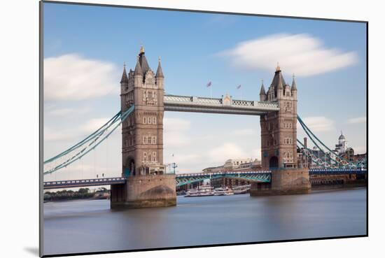 Tower Bridge, Thames River, London, England-null-Mounted Photographic Print