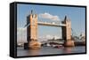 Tower Bridge, Thames River, London, England-null-Framed Stretched Canvas