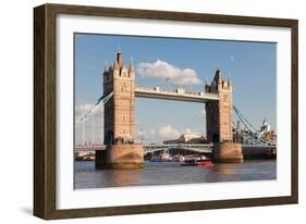 Tower Bridge, Thames River, London, England-null-Framed Photographic Print