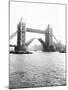 Tower Bridge with Bascules Open, London, C1905-null-Mounted Photographic Print