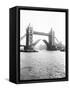 Tower Bridge with Bascules Open, London, C1905-null-Framed Stretched Canvas