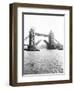 Tower Bridge with Bascules Open, London, C1905-null-Framed Premium Photographic Print