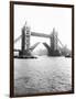 Tower Bridge with Bascules Open, London, C1905-null-Framed Photographic Print