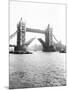 Tower Bridge with Bascules Open, London, C1905-null-Mounted Photographic Print