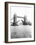 Tower Bridge with Bascules Open, London, C1905-null-Framed Photographic Print